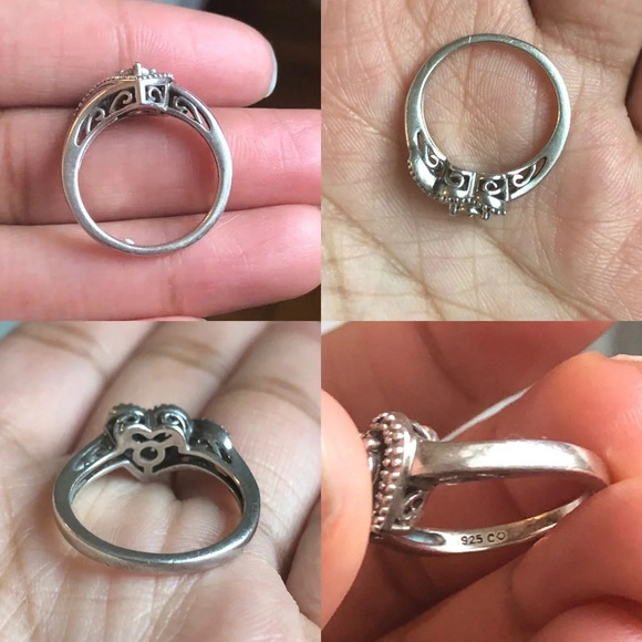 Diamond Heart Promise Ring (1/10 ct. t.w.) in Sterling  Diamond Heart Promise Ring in Sterling Silver size 6 1/10 CT. T.W.
